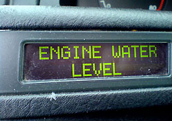 Engine water level